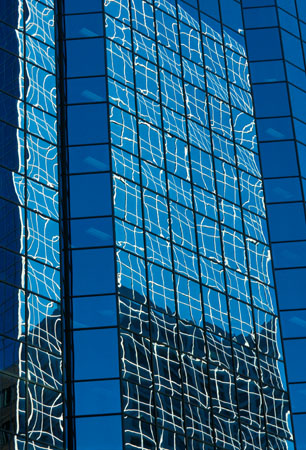 Skyscraper reflections, Calgary, canada