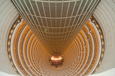 Interior of circular building