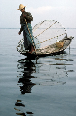 Intha fisherman, Burma